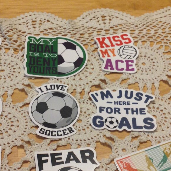 Sports Stickers for cellphone, hydration bottles, Soccer - Picture 5 of 8